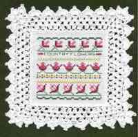 Country Flowers Doily