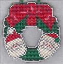 Santa Wreath Ornament