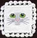 Cat Face Doily