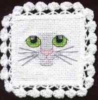 Cat Face Doily