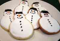 Snowman Sugar Cookies