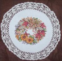 Fall Wreath Doily