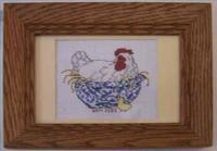 White Leghorn Nesting Hen