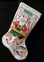 Santa's Workshop Stocking