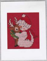 Snowman & Deer Greeting Card