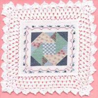 Color Wheel Square Doily