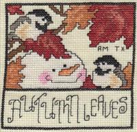 Seasonal Snowmen - Autumn Leaves